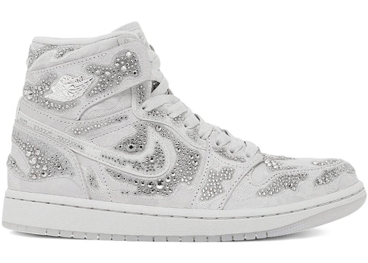 Jordan 1 Retro High OG Swarovski Vast Grey (Women's)